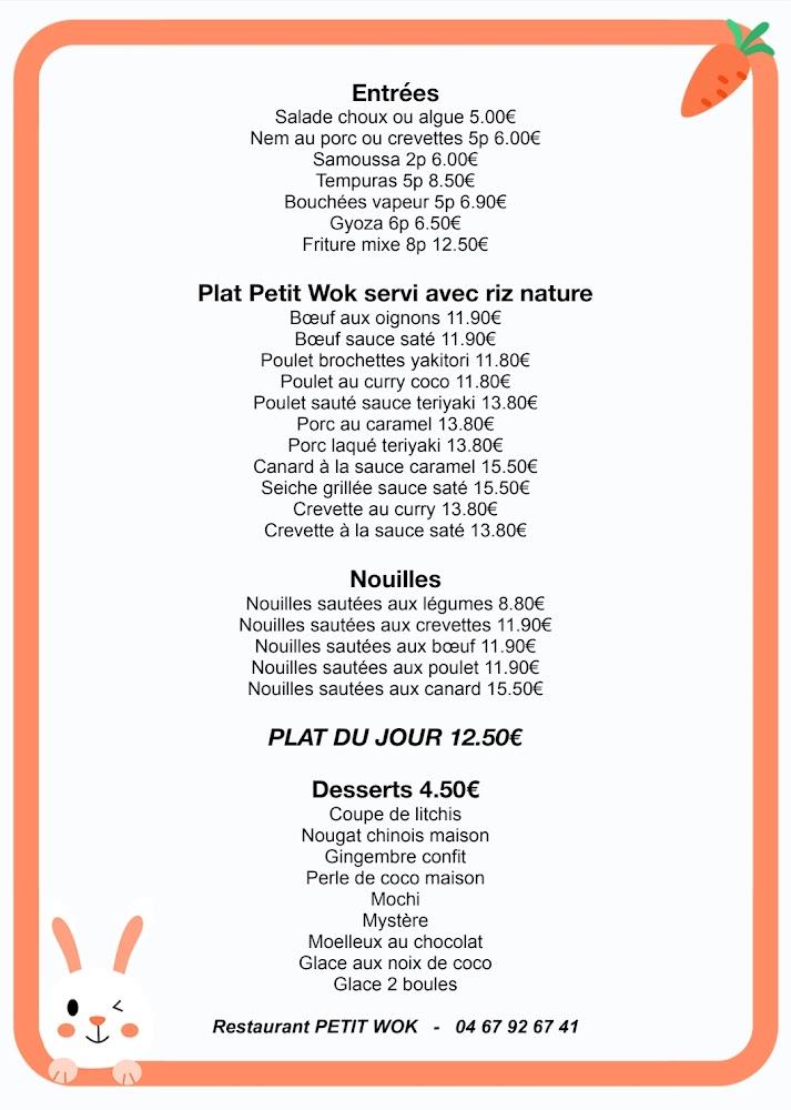 Le Petit Wok - Menu Image 4